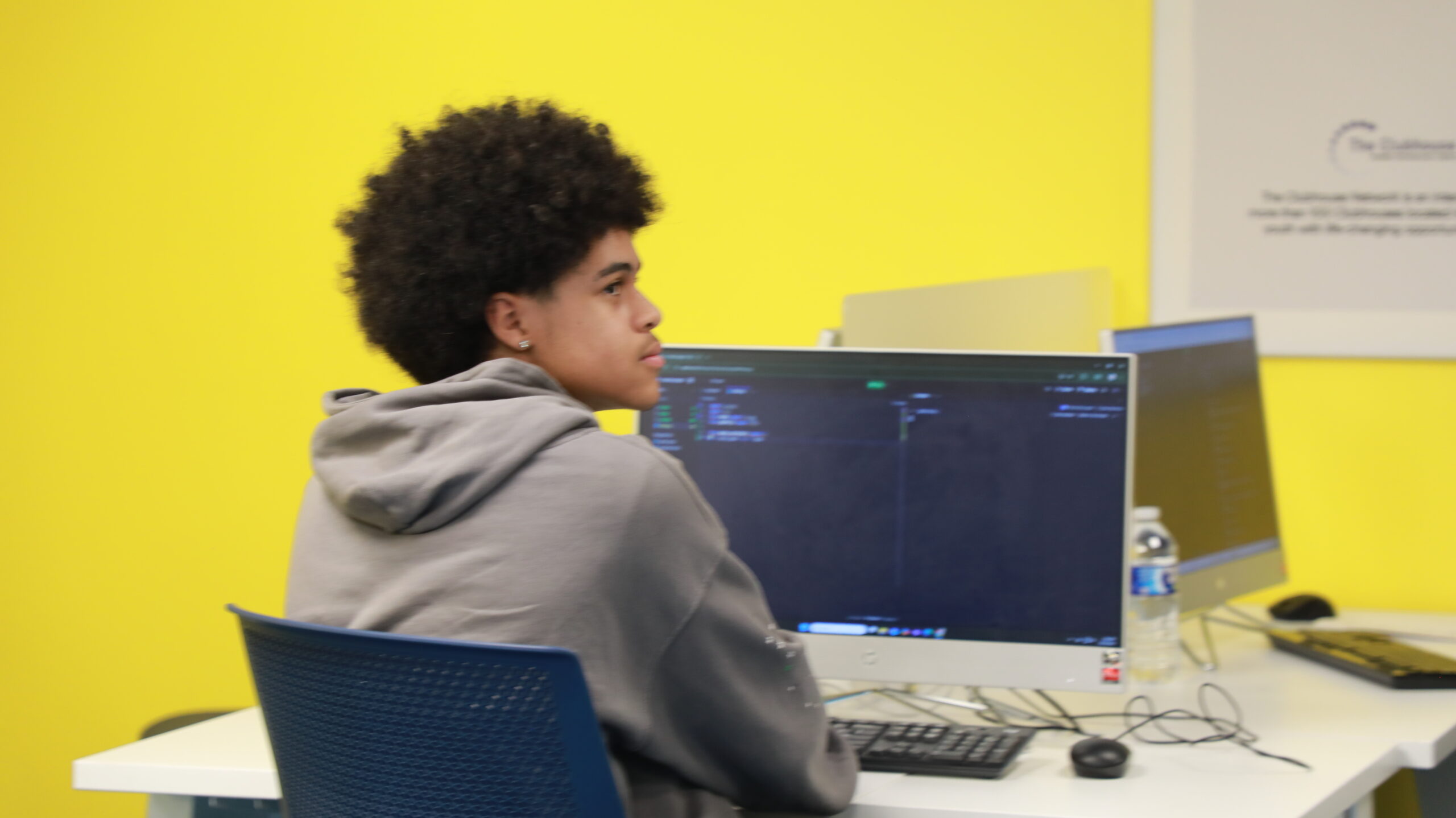 Tech Teens students participating in a technology workshop