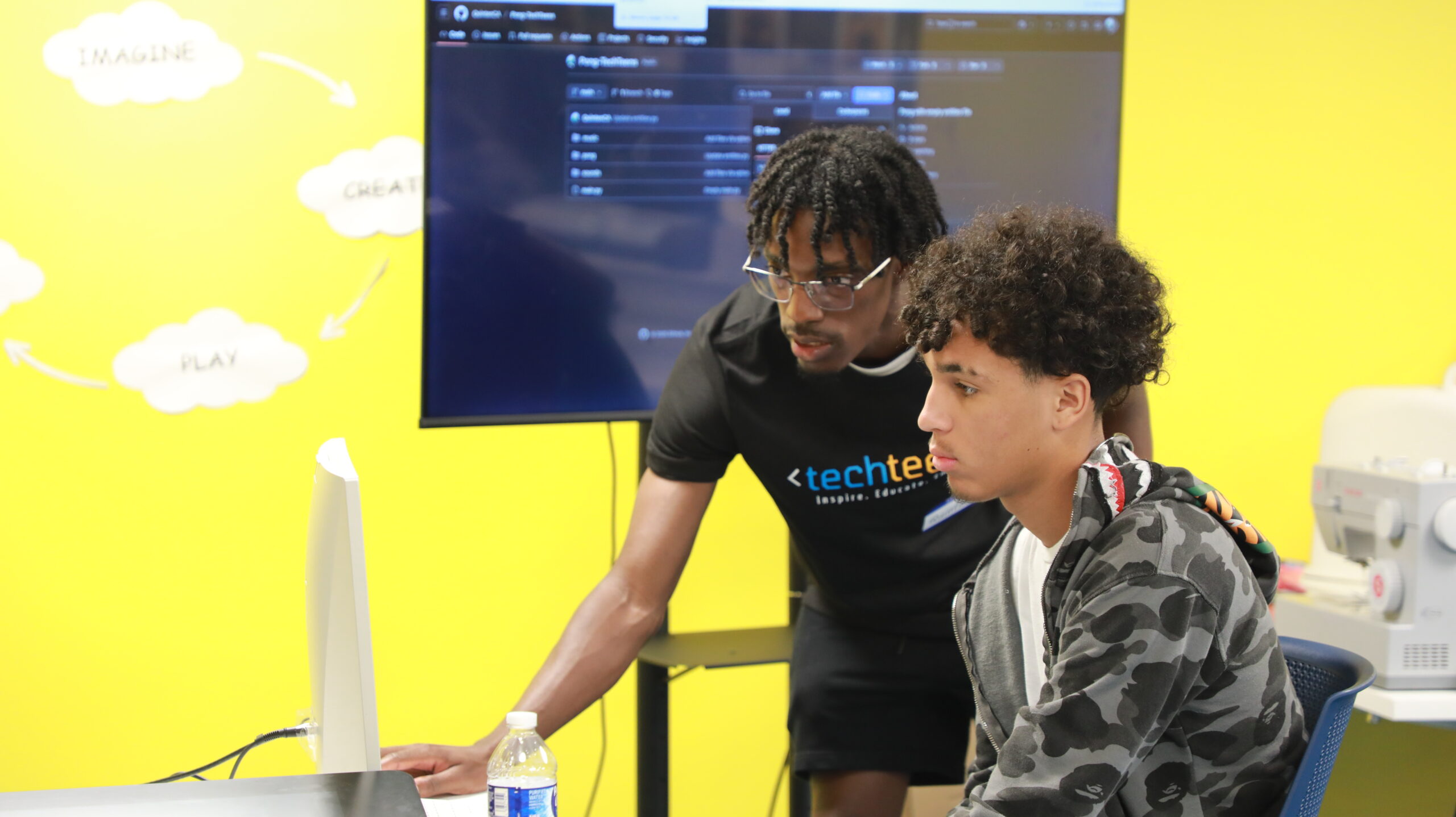 Tech Teens student participating in a hands-on technology program